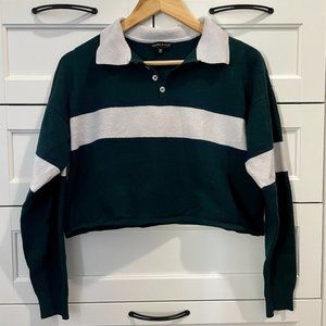 Kendall & Kylie Cropped Long Sleeve Shirt